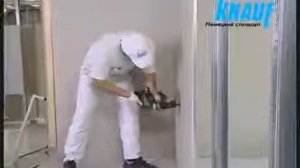 Технология KNAUF С111. Монтаж перегородки из гипсокартона.