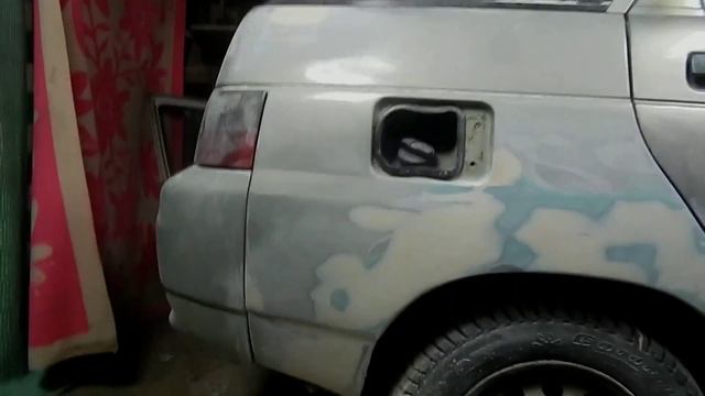 Как шпатлевать авто в гараже с минимум инструмента быстро, просто и качественно. часть 2.2