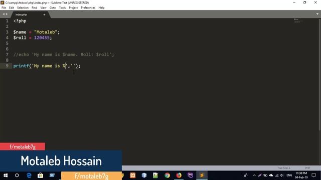PHP - Part 10 ( formatted strings, printf, sprintf ) смотреть онлайн