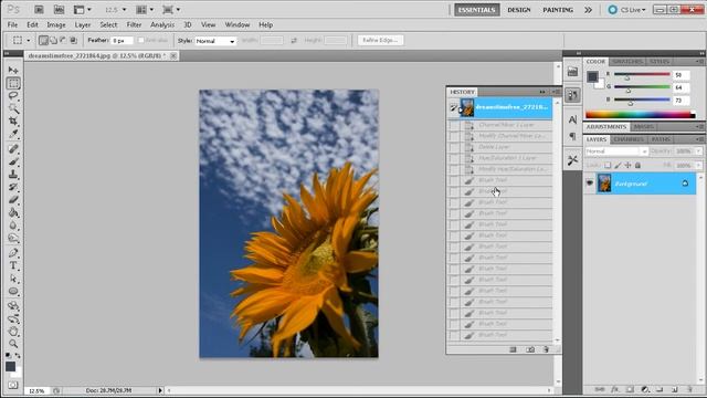 60 Second Photoshop Tutorial : History Panel and Snapshots -HD- смотреть онлайн