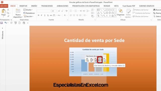 Vincular gráficos de Excel a PowerPoint смотреть онлайн