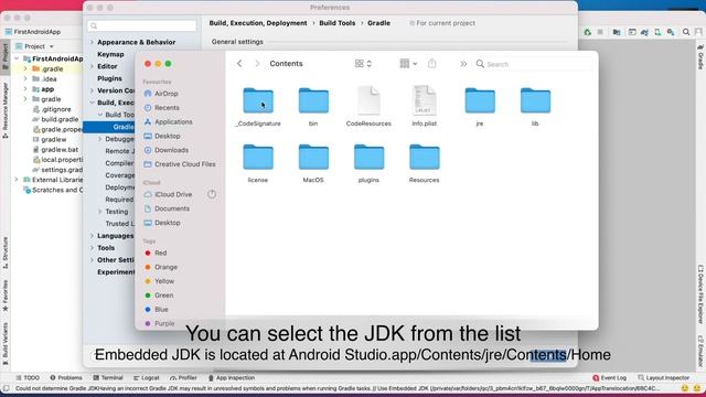 Fix for "Could not determine Gradle JDK ..." Error | How to set Java JDK in Android Studio on Mac. смотреть онлайн