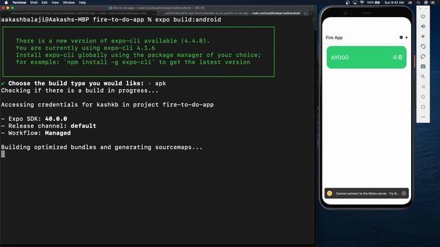 Build React Native Android apk files using Expo CLI смотреть онлайн