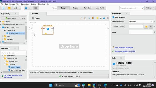 crawling data Twitter menggunakan Rapid Miner смотреть онлайн