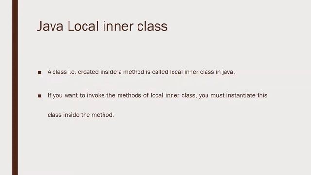 JAVA INNER CLASS смотреть онлайн