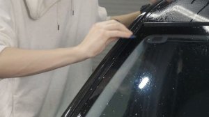 Как наклеить пленку Brontero на стойки Лада Ларгус