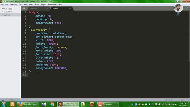 How to create slantedDiv using html and css || Top right || Top left смотреть онлайн