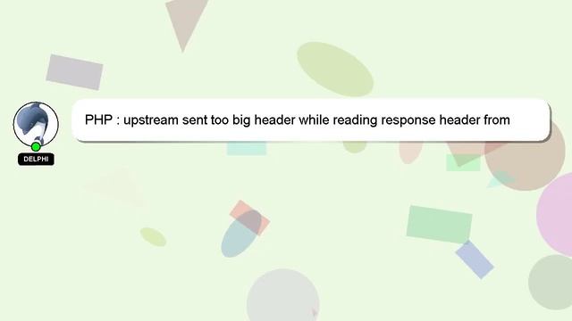 PHP : upstream sent too big header while reading response header from upstream смотреть онлайн