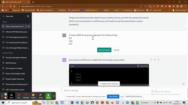 use GPT4 to wrap your strings in JSON key value pairs смотреть онлайн