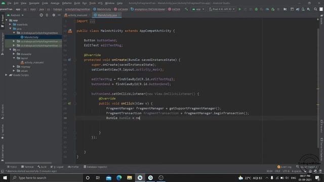 How to pass a variable from Activity to Fragment in Android | Sending Data From Activity to Fragmen смотреть онлайн