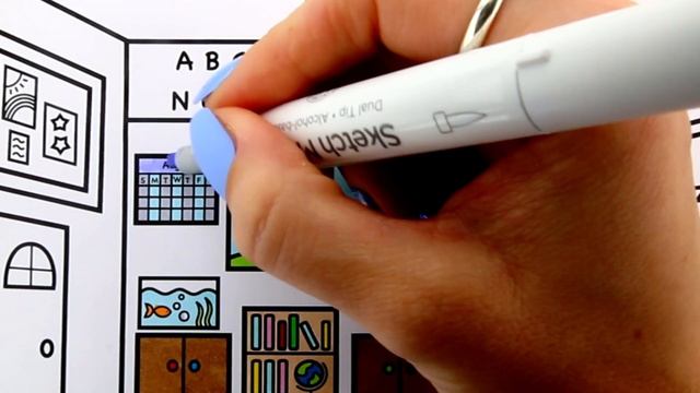 How To Draw A Classroom For Kids ???Classroom Drawing And Coloring Pages | Kids Back To School