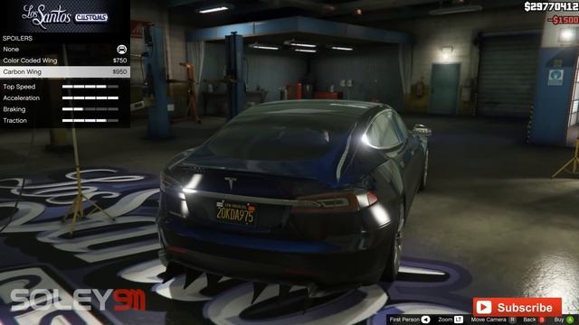 Tesla Model S 2014 GTA V car mod tuning !! [ Soley911 ] смотреть онлайн