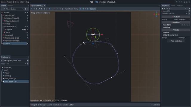 How to make a character follow along a path in Godot 4? смотреть онлайн