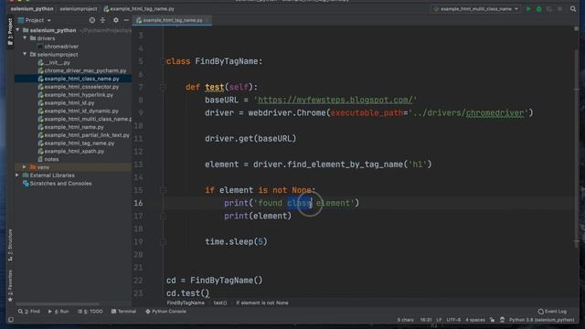 Locating Elements by Tag Name using Selenium and Python смотреть онлайн