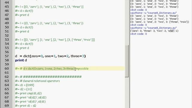 Python Course - Lecture 8 (课程8) - 字典 dictionary 的用法讲解 смотреть онлайн