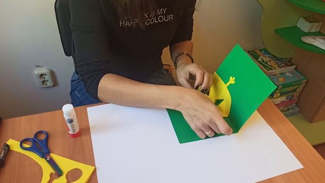 Веселый монстрик/ объемная аппликация смотреть онлайн