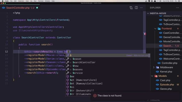 #18 Laravel Inertia Movie App | Setup Search Spatie Package | Laravel Tutorial смотреть онлайн