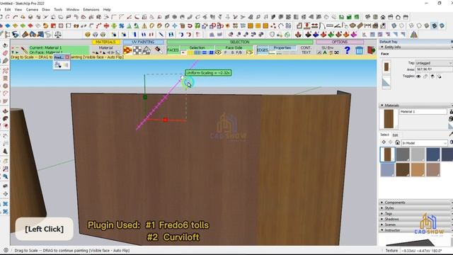 How to Texturing curved Road in SketchUp | Apply Texture on Curved Surface in Sketchup | texture смотреть онлайн