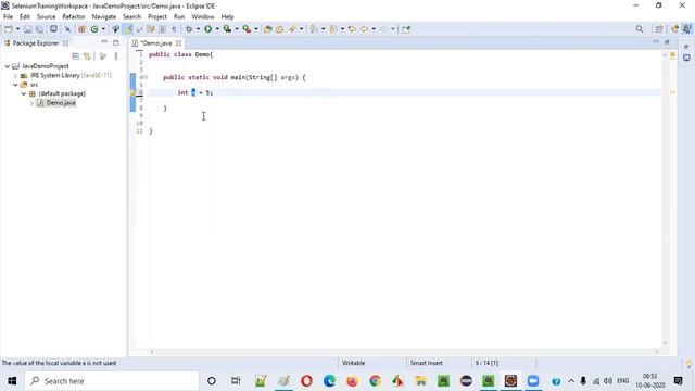 Selenium Java Training - Session 4 - Java (Part 2) - Variables, Data Types, Literals and Operators смотреть онлайн