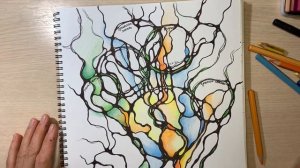 Вносим цвет. Как раскрасить работу по  НейроГрафике. ( Наталья Шмидт )