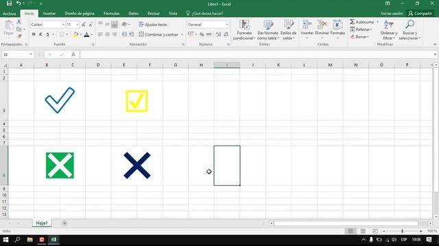 Como insertar check y aspa en Excel смотреть онлайн