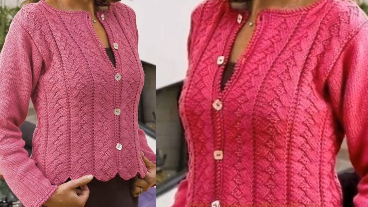 Стильный и модный Жакет спицами.. смотреть онлайн