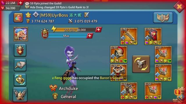 Lords Mobile - Baron war. JVT vs 1RP. Piloting Prada Tai. What is the best comp? Crazy reports смотреть онлайн