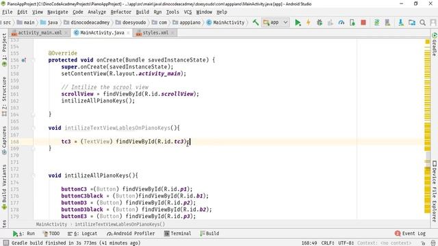#14 Android Piano App Development Tutorial Part 14 - Initialize all Views inside the MainActivity смотреть онлайн