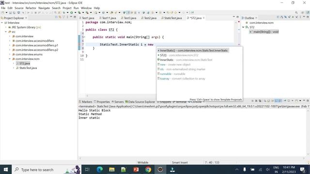 Static Modifier in Java смотреть онлайн