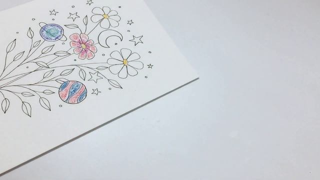 How to Draw a Cosmic Bouquet using Pitt Artist Pens and Albrecht Durer Watercolor Pencils смотреть онлайн