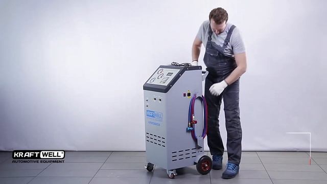 Обзор станции для заправки автомобильных кондиционеров KRW134ASA KraftWell (КНР) смотреть онлайн