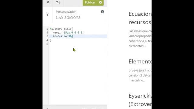WordPress (Modifica tamaño tamaño, grosor, fuente y color en los titulos h1) - sin plugin смотреть онлайн