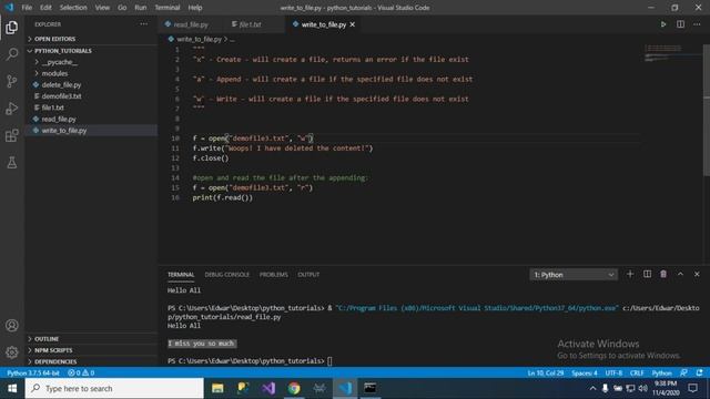 Introduction to Python - Files Read & Write смотреть онлайн