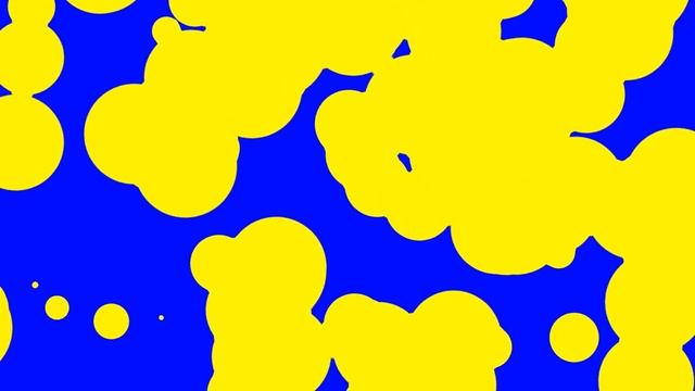 Mood Lights Lava Lamp Yellow Bubbles and Blue Background смотреть онлайн