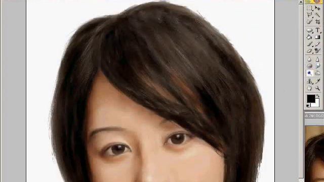 Painting Horikita Maki with Photoshop смотреть онлайн