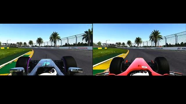 Mini sector comparison | Mercedes vs Ferrari @ Melbourne Albert Park | F1 Australia Grand Prix смотреть онлайн