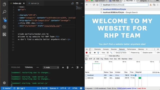 #27 | Tìm hiểu về Middleware và Virtual URL trong Node JS - RHP Team смотреть онлайн