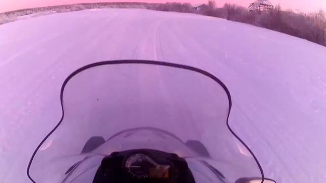 Покатушка на снегоходе YAMAHA в -30 смотреть онлайн