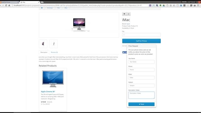 Call For Price - OpenCart Extension (Promotion) смотреть онлайн
