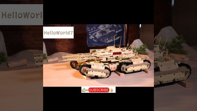 #helloworld7#Mould King 20011 3D RC Red Alert Mammoth Tank 3296+PCS#models cars#model kits car смотреть онлайн