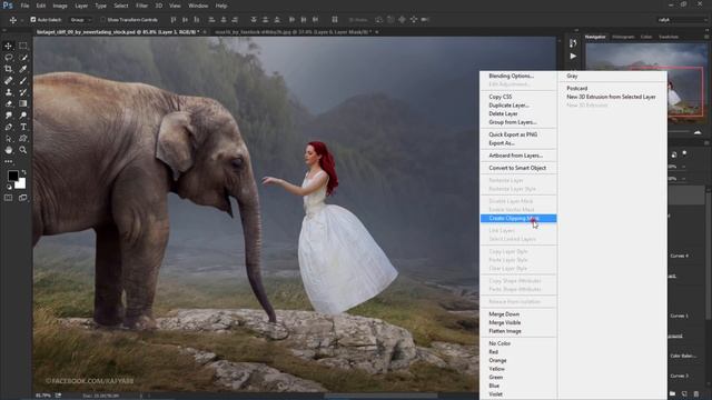 Photoshop Manipulation Tutorial - White Fairy and Elephant смотреть онлайн
