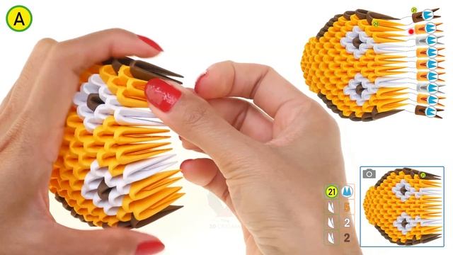3D Origami - Cobra - Tutorial смотреть онлайн