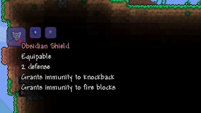 Terraria 1.1 - Obsidian Shield (Accessory item) смотреть онлайн