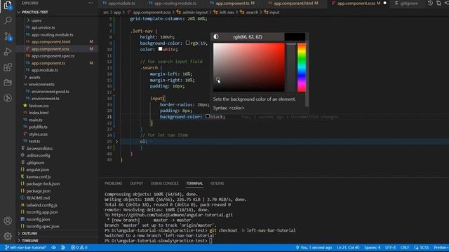 Left nav bar in dashboard - Angular tutorial смотреть онлайн