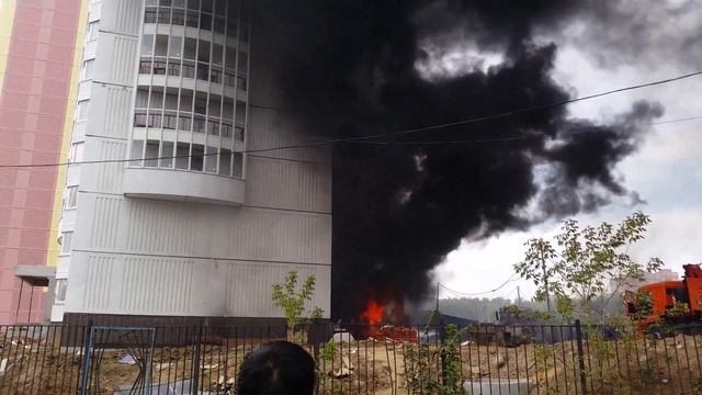 Пожар в Люберцах 17.09.2015 смотреть онлайн
