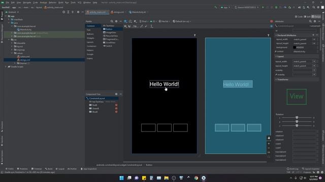 Creating a Simple Project in Android Studio using Kotlin in 2022 смотреть онлайн