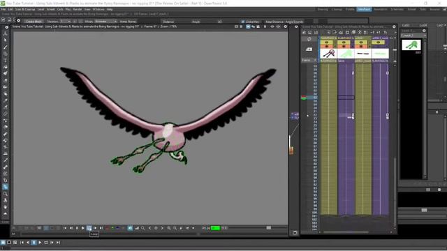 OpenToonz Tutorial - Using OpenToonz Plastic tool to rig and animate some flamingos смотреть онлайн