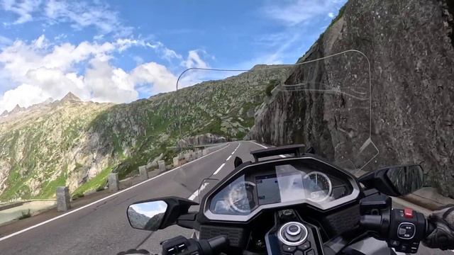 Grimsel Pass on Honda Goldwing DCT 2023 смотреть онлайн