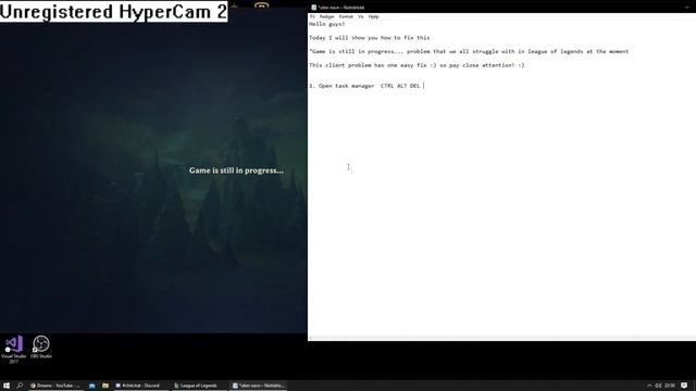 "Game is still in progress..." League of legends client freeze easy fix смотреть онлайн