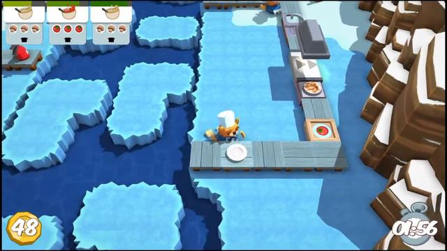 Overcooked, Level 6-3, Singleplayer, 3 Stars